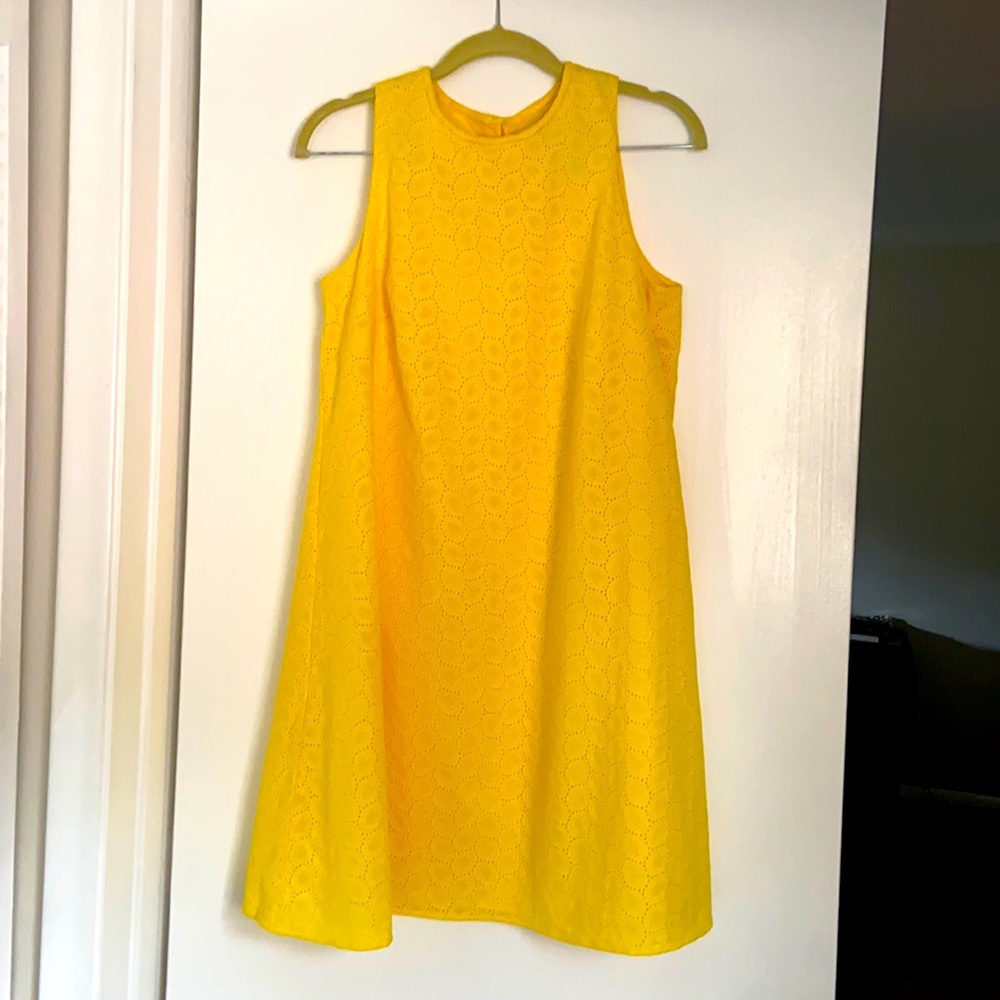 Cute bright yellow Calvin Klein summer dress